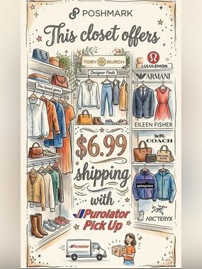 Poshmark Illustrated Closet Poster - Neutral Tones